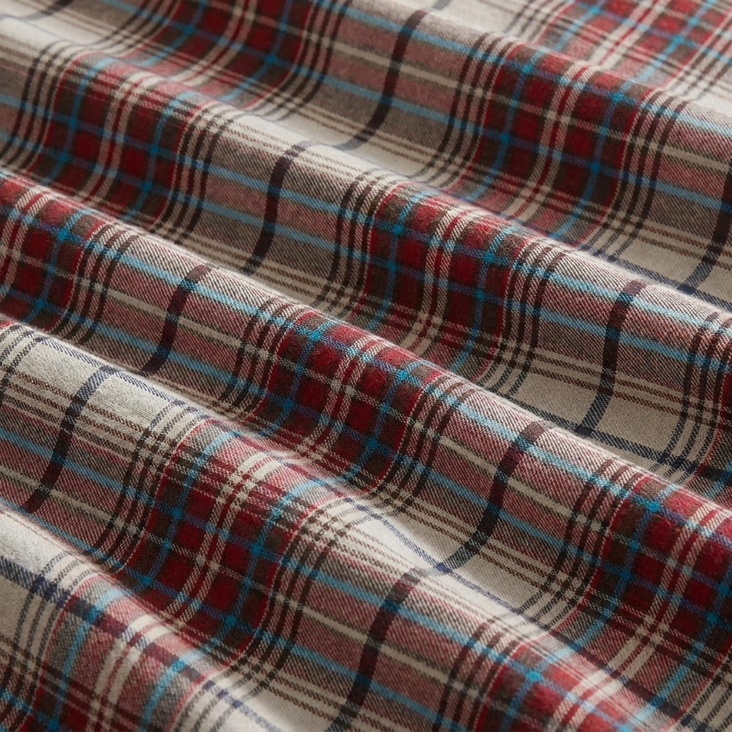 Eddie Bauer Flanell-Bettwäsche-Set Mont Lake Plaid Hütte Queen Montlake Plaid