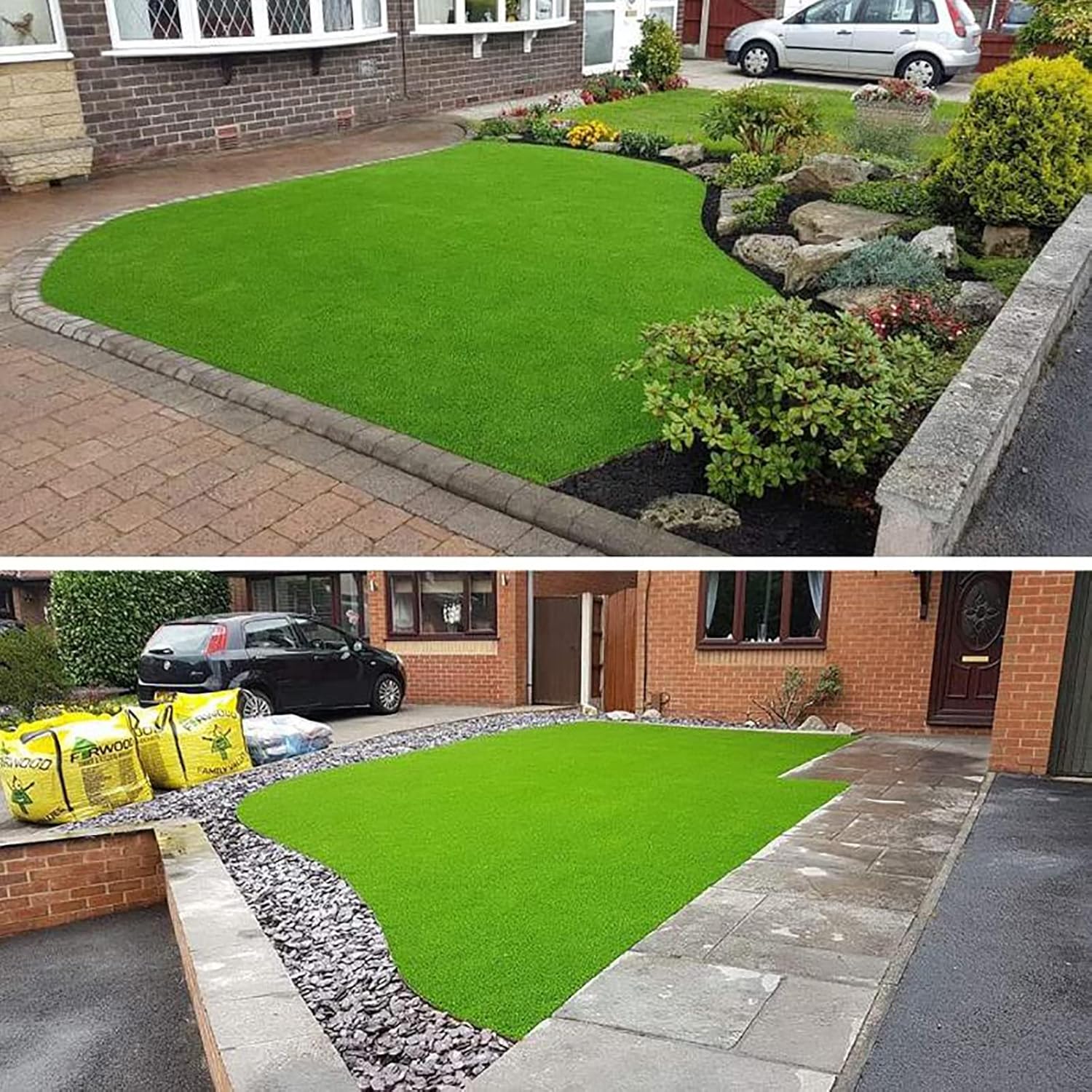 Super Soft Artificial Turf 25mm Spring Grass high Density Upgrade Thick Artificial Grass Carpet pet pad Indoor and Outdoor (2 * 1m)