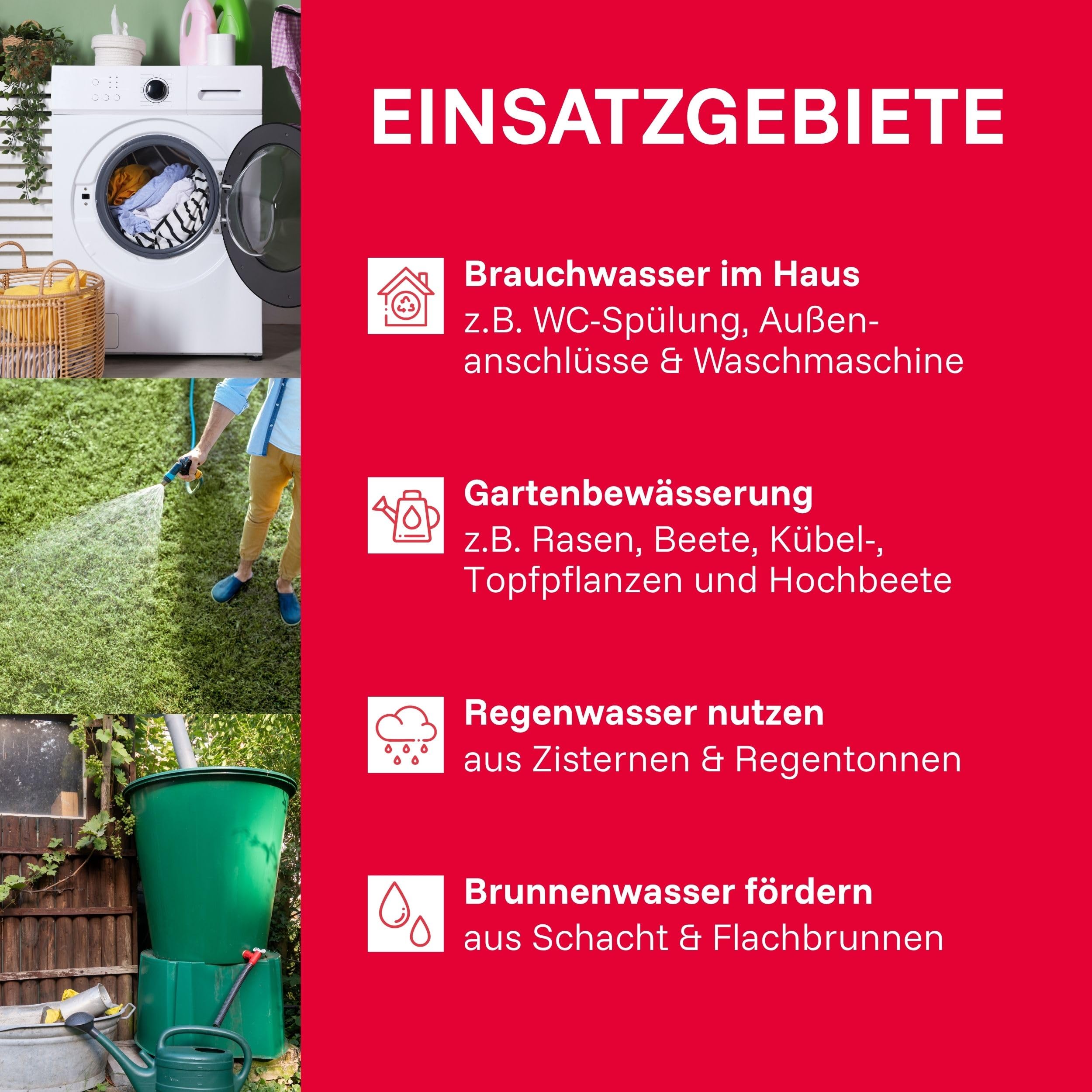 T.I.P. Hauswasserwerk HWW 4500 INOX aus Edelstahl mit 1200 W Leistung I 4350 l/h Fördermenge bis 50 m Höhe I 5 bar Druck mit Manometer I 22 L Kessel I robust, korrosionsfrei, sicher mit Überlastschutz