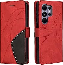 Case for Samsung Galaxy S26 Ultra, Flip Wallet Case, Protective PU Leather Wallet Case with Magnetic Snap for Samsung Galaxy S26 Ultra, Red