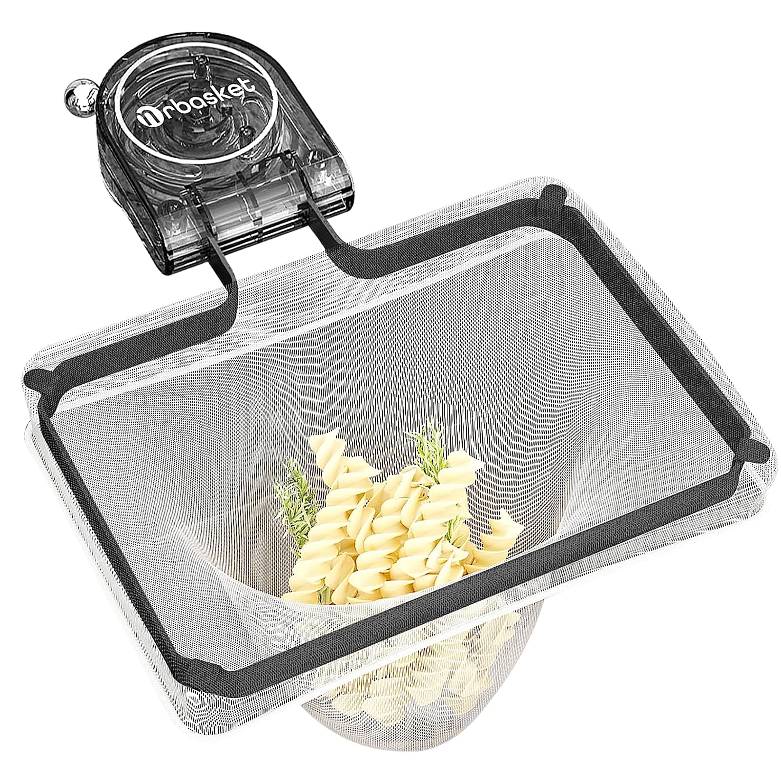 Sink Drain Strainer Basket - Removable Suction Cup Sink Strainer with 50Pcs Net, Kitchen Sink Food Catcher for Easy Cleaning, Versatile Folding Leftovers Filter Rack