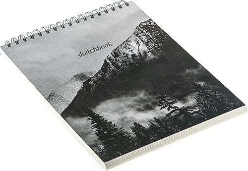 Miniatura 3 de Hello, Artist! Cuaderno de bocetos de montañas blancas y negras, papel blanco