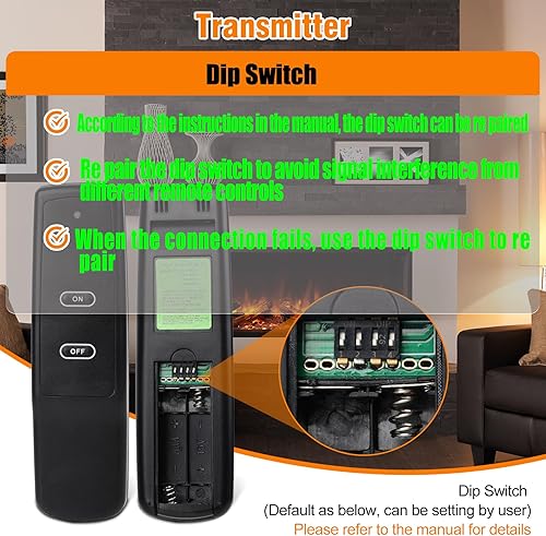 Miniatura 10 de CASMER Kit remoto de chimenea de gas para válvula de gas milivoltio, con termostato de control remoto, apto para Skytech Ambient Majestic Monessen