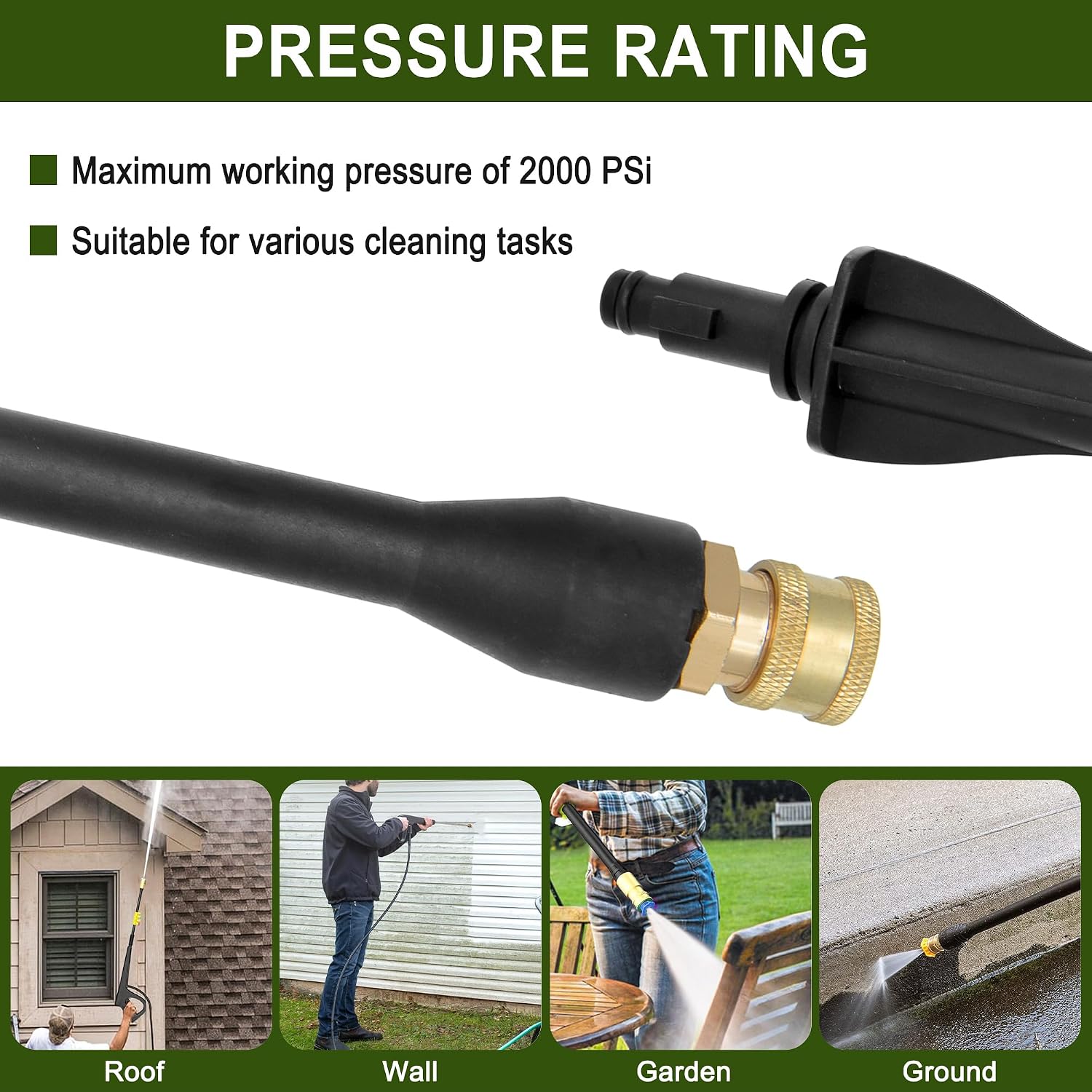 Pressure Washer Replacement Spray Wand # 308494075, Compatible with Ryobi RY14122, RY141600, RY141612,BM80721SB, PS141913, PS141955
