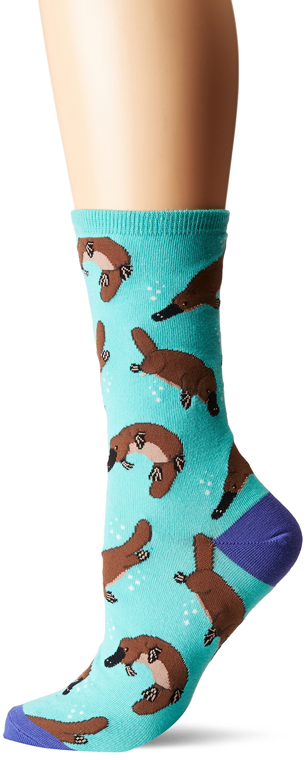SocksmithWomens Novelty Crew Socks"Platypus" (Mint), One Size