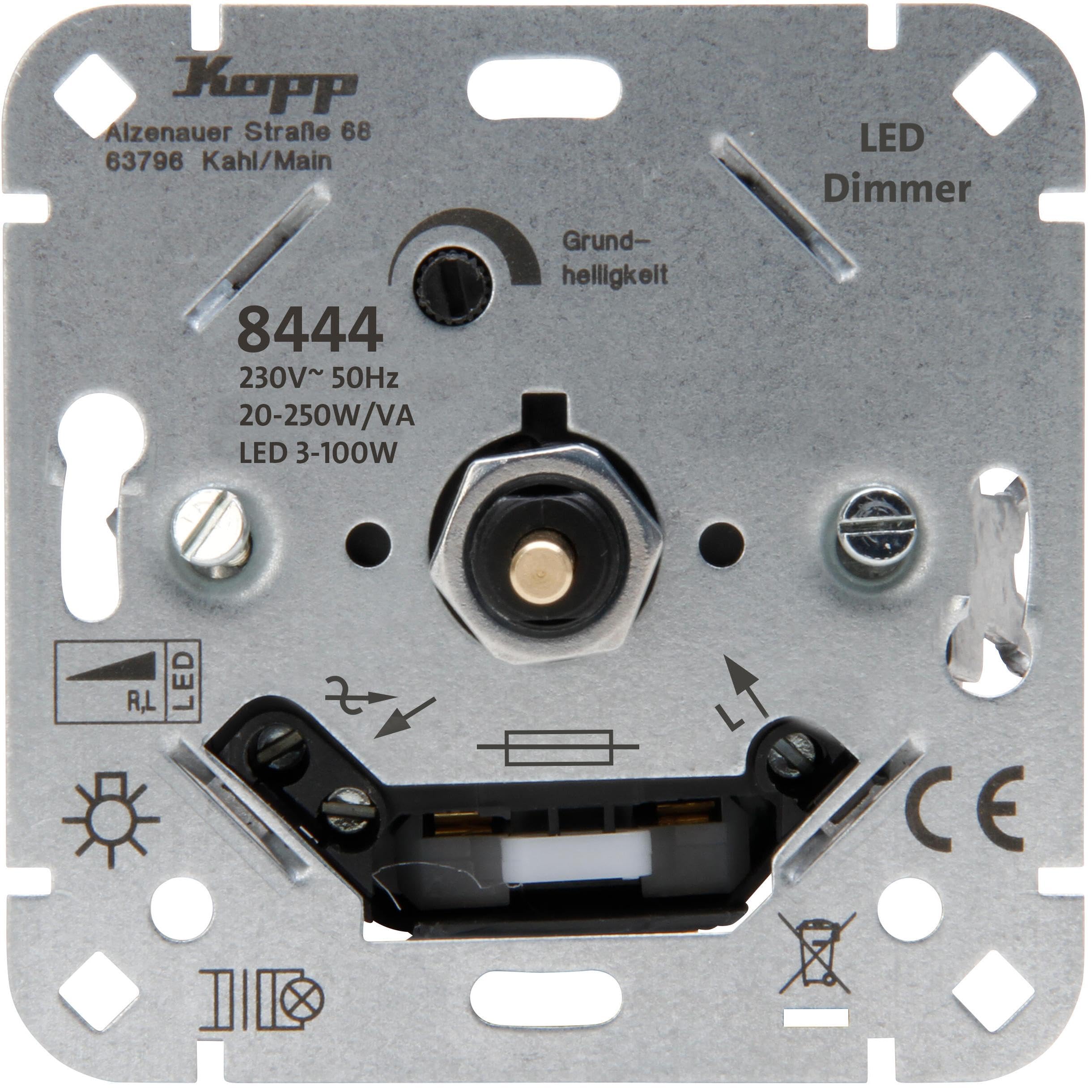 Druck-Wechsel-Dimmer LED 3-100 W RL