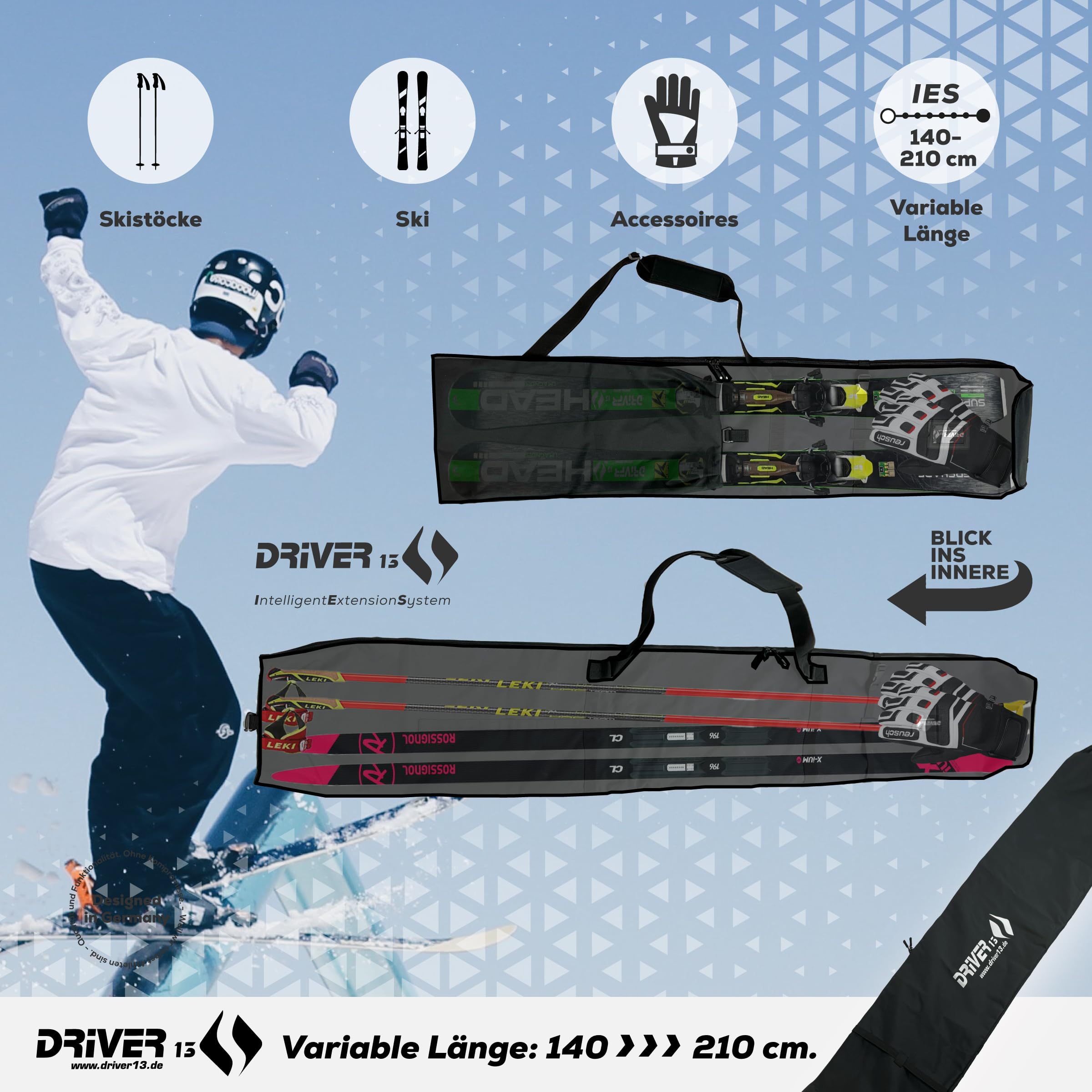 Cinghia Spalla Per Attrezzatura Cinghie Da Sci Regolabili - 6 Pezzi Per Trasportare Sci, Snowboard E Bastoncini Portasci Magnetico Auto - 13
