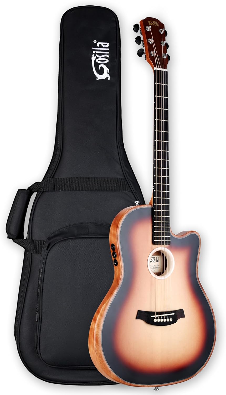 Kids Guitars For 6-12 Acepro Mini Electric Acoustic Guitar, Silent