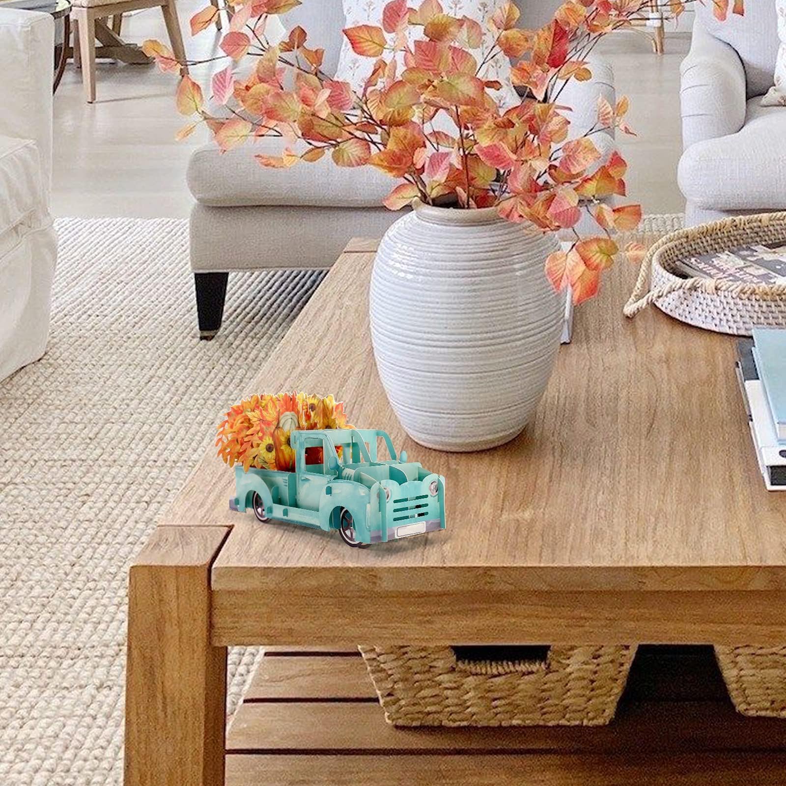 3D Pop-Up Herbstkarte - Handgefertigte Thanksgiving Karte Mit Ahornbaum