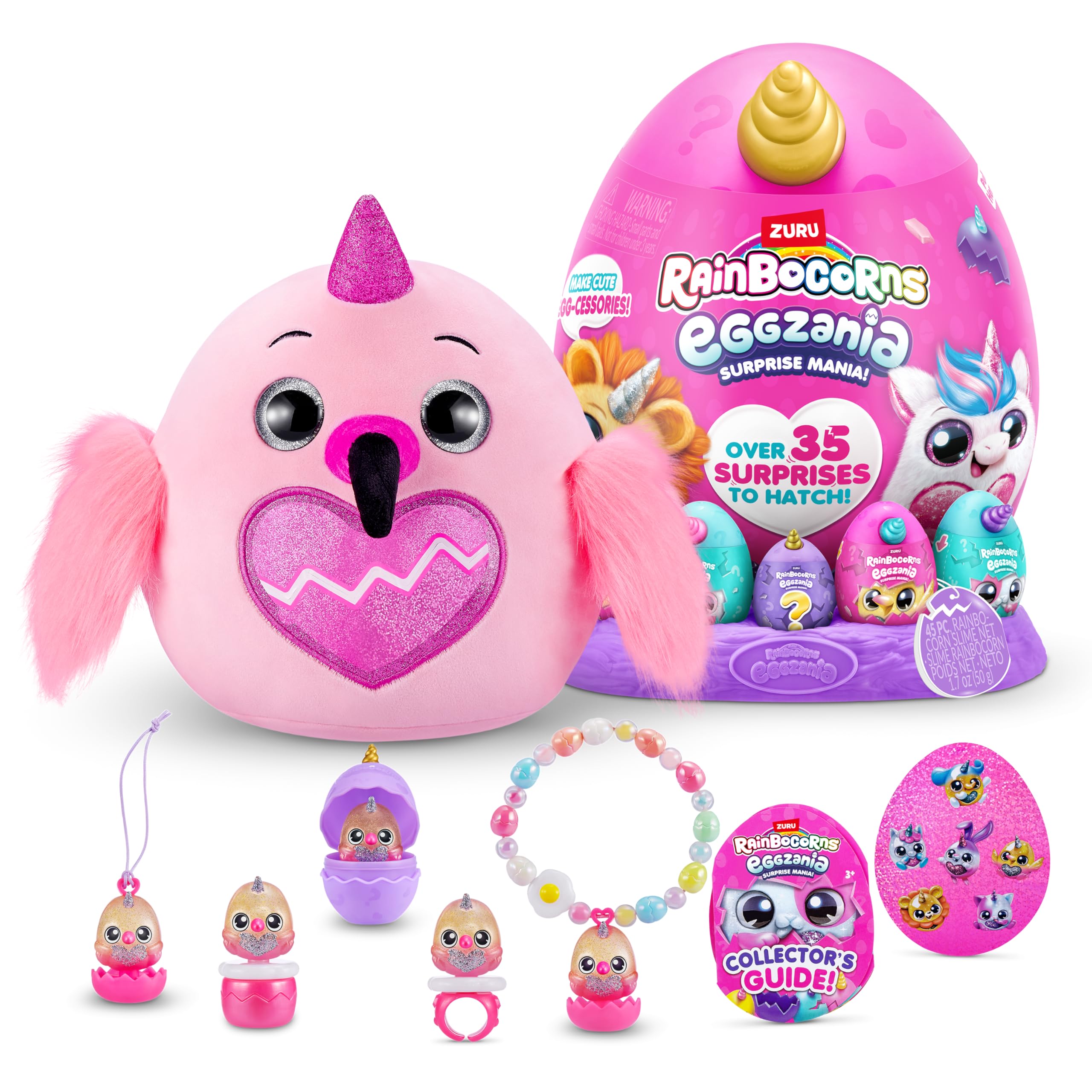 Amazon.com: Rainbocorns Eggzania Surprise Mania Series 1 (Flamingo