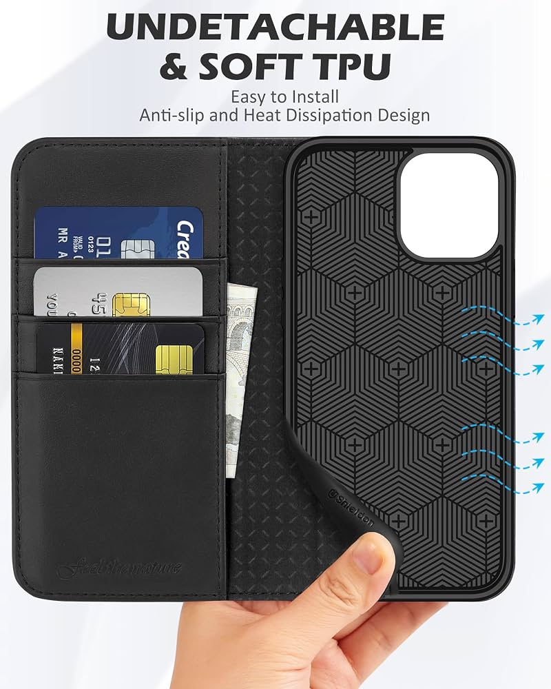 Custodia Libro Flip Per Xiaomi Redmi 13C E Poco C65 In Pelle PU Con Rilievo: Portafoglio, Porta Carte, Chiusura Magnetica E Funzione Stand – Grigio - 2