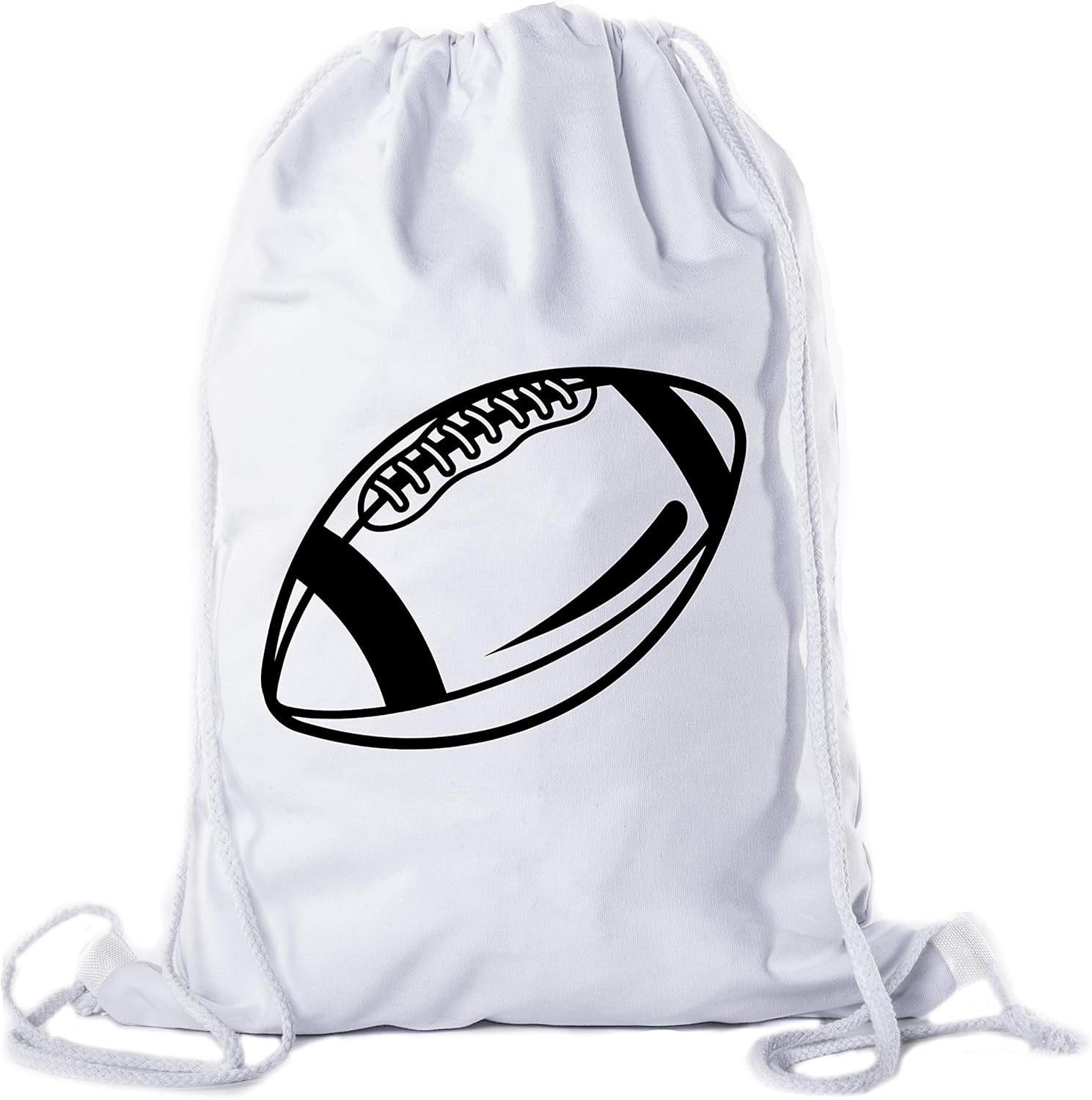 Mato & Hash Football Party Bags | Football Cotton Drawstring Cinch Backpacks for Team events, Birthdays, and more!