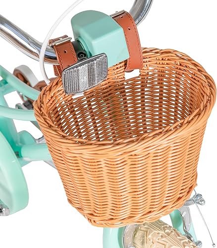 Miniatura 79 de JOYSTAR Bicicleta para niñas de 2 a 12 años, 12, 14, 16, 18 pulgadas, estilo retro, con ruedas de entrenamiento, bicicleta para niños de 20 pulgadas