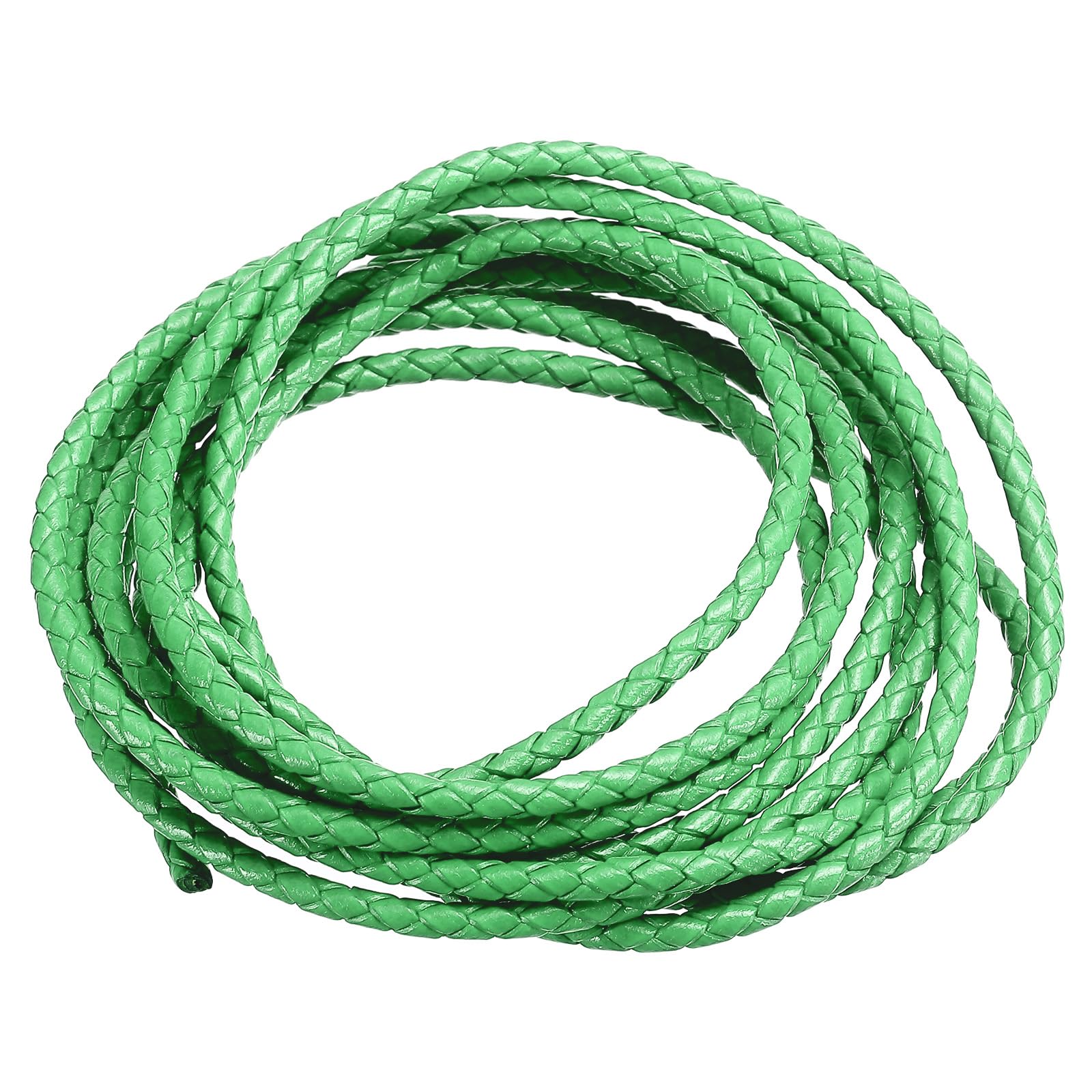 PATIKIL Round Braided Leather Cord