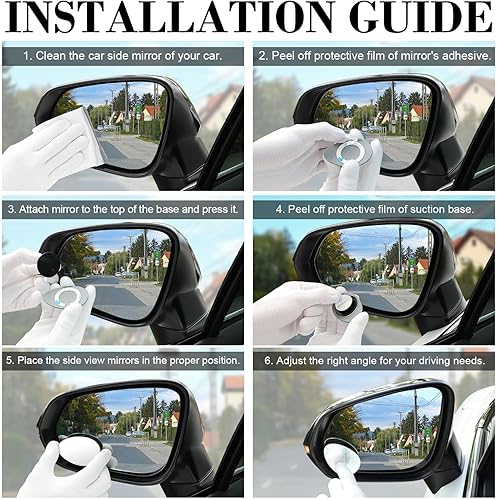 Vista 27 de LivTee - Espejo de punto ciego Rectángulo