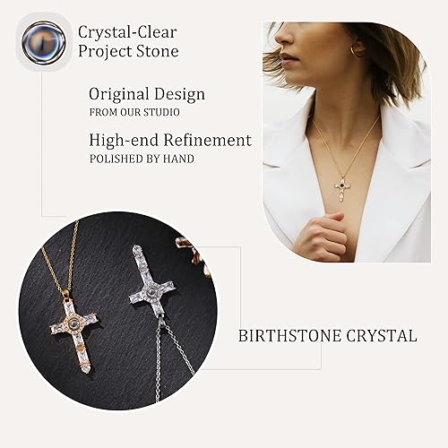 Miniatura 4 de EMIRISTIC Collar personalizado con foto para mujer, collar personalizado con imagen en el interior, regalo para Navidad, día de San Valentín, día de