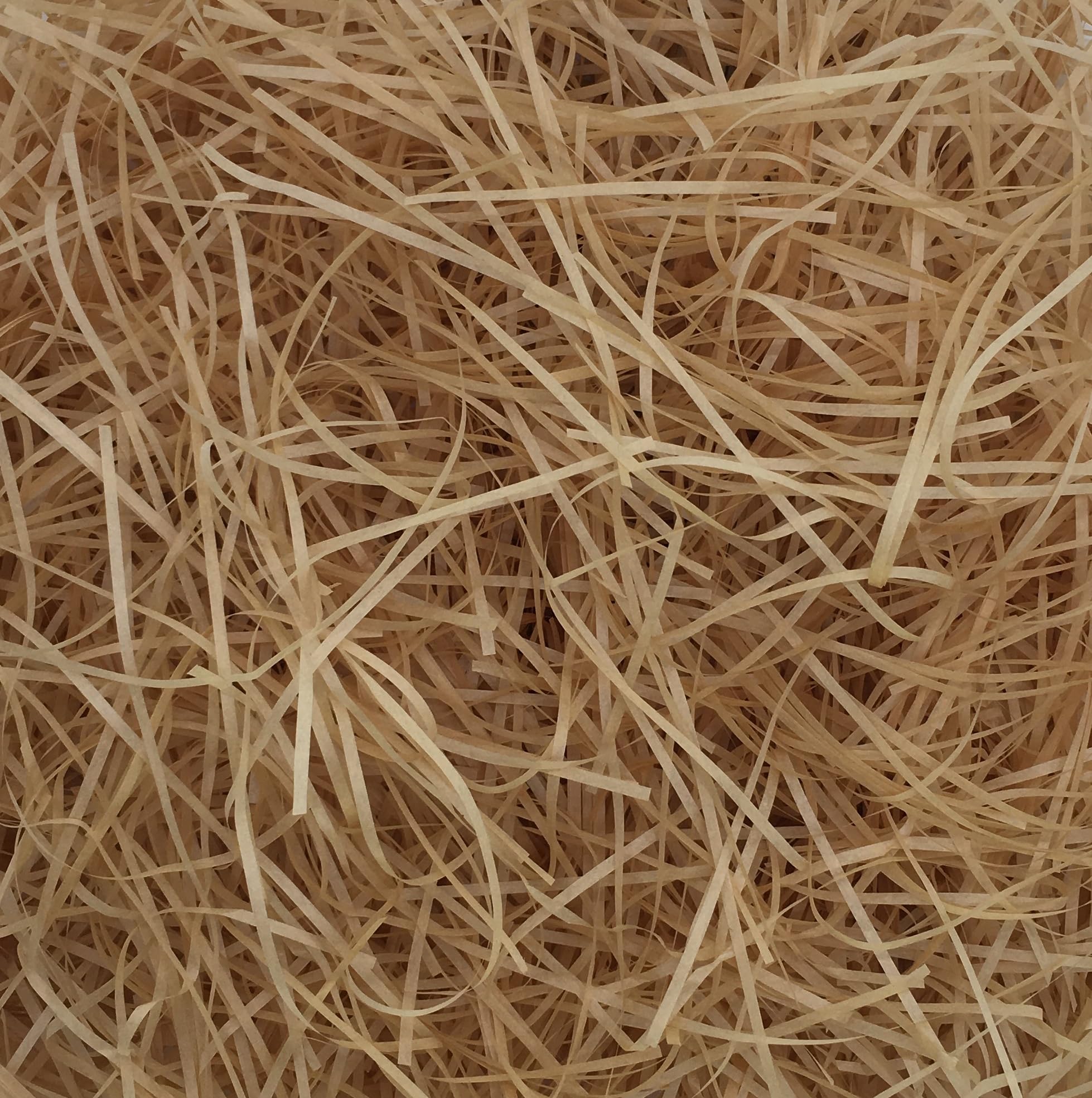 woodluv 500g Decorative Shredded Paper for Gift Boxes, Tissue Fill, Gift Hamper Basket Filler, Gift Packaging - Khaki