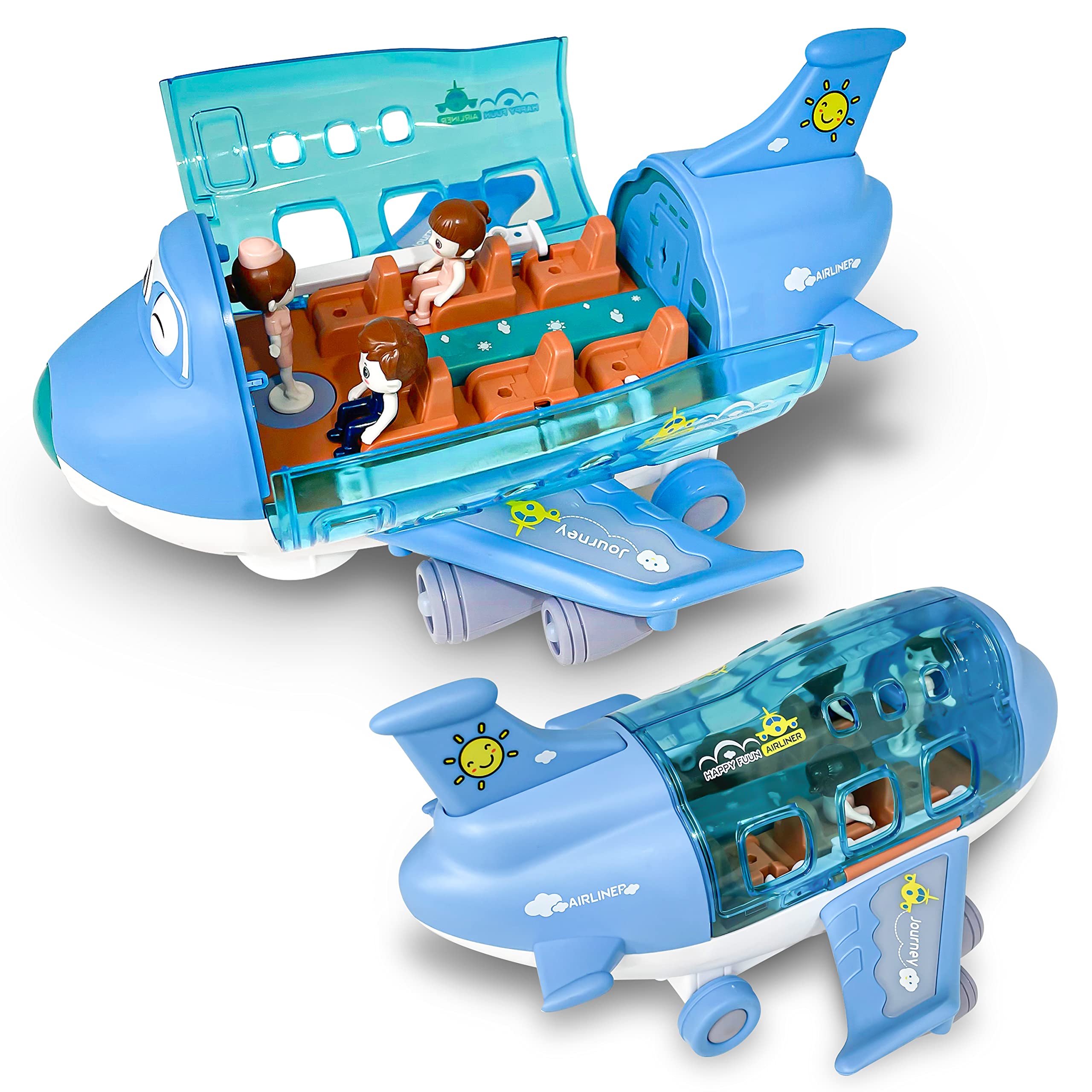 Buy Kidsthrill Airplane Toys for Kids with Bump and Go Action Tech
