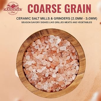LA SALT CO Kashmir 5 Lbs Pink Himalayan Salt Bulk Jar, Coarse | 100% Pure, Food Grade with 84 Trace Minerals | Kosher Certified, Vegan, Non-GMO, Cruelty-Free