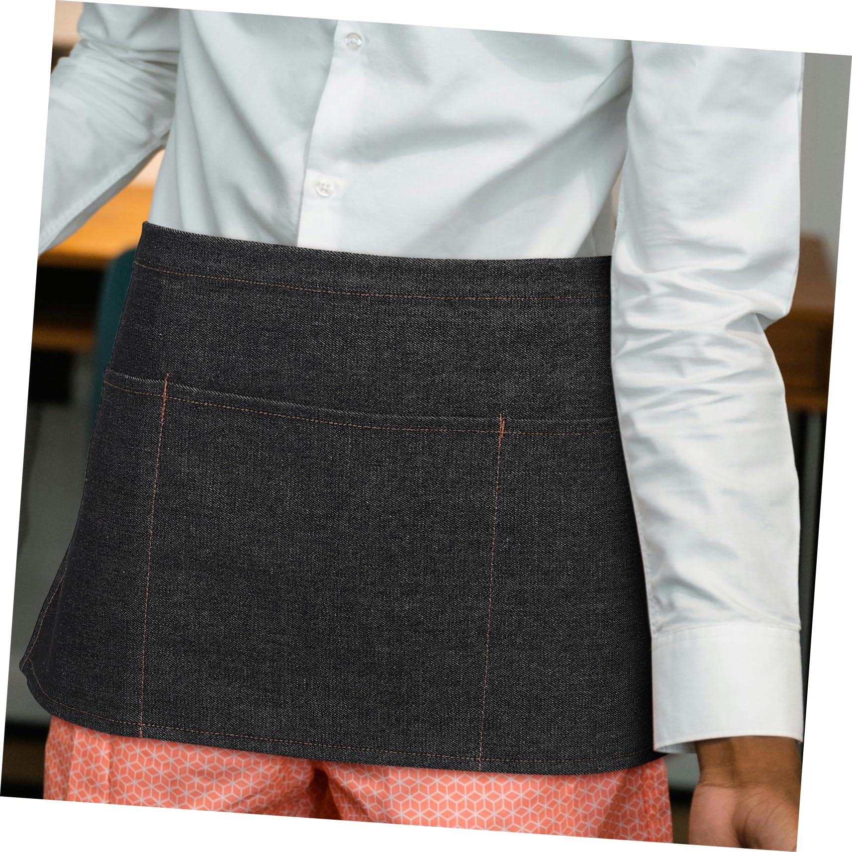 MAGICLULU 3 Stück Denim Taillenschürze mit Kurze Küchenschürze für Erwachsene Verstellbar Langlebig Falten und Schrumpffest für Kochen Backen Gastronomie Restaurant Bar Party