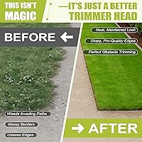 Vista 6 de Poweka SRM 225 Cabezal de recortadora para Echo Speed-Feed 400 Bump Trimmer Head Wear Cap Cubierta de carrete y cabezal de recortadora Reemplaza