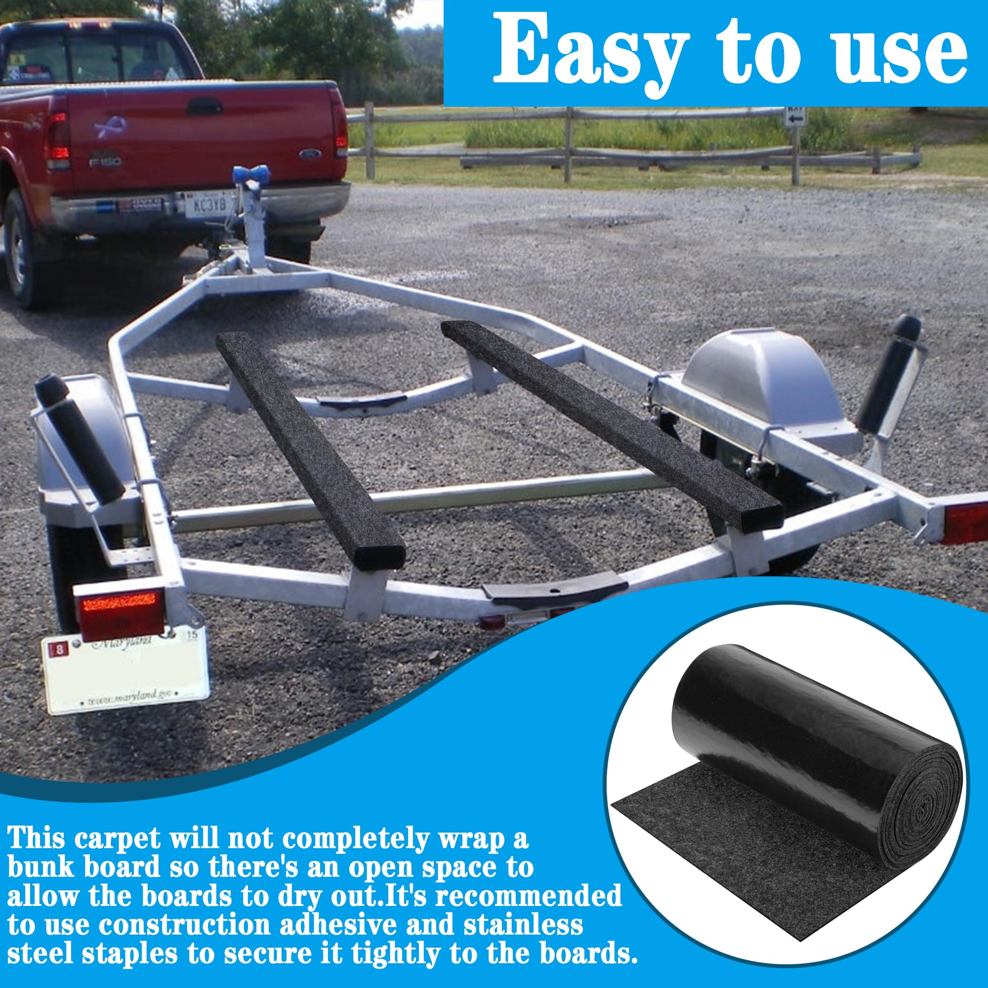 Decohs Boat Trailer Bunk Carpet Marine Trailer Bunk Carpet Trailer | UAE - View #6