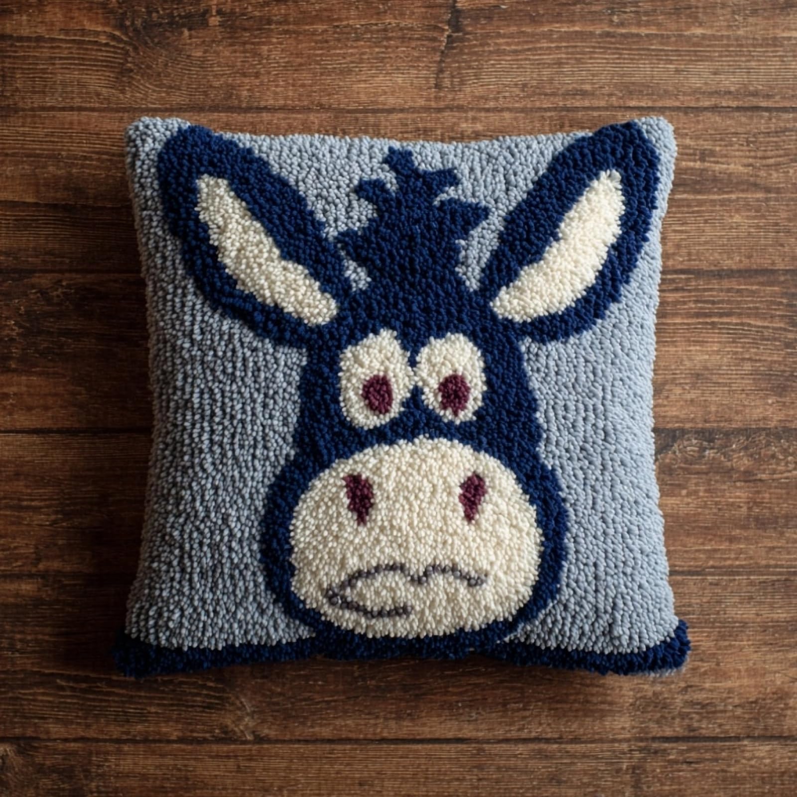 AxiangziK Latch Hook Cushion Kits for Adults,Donkey