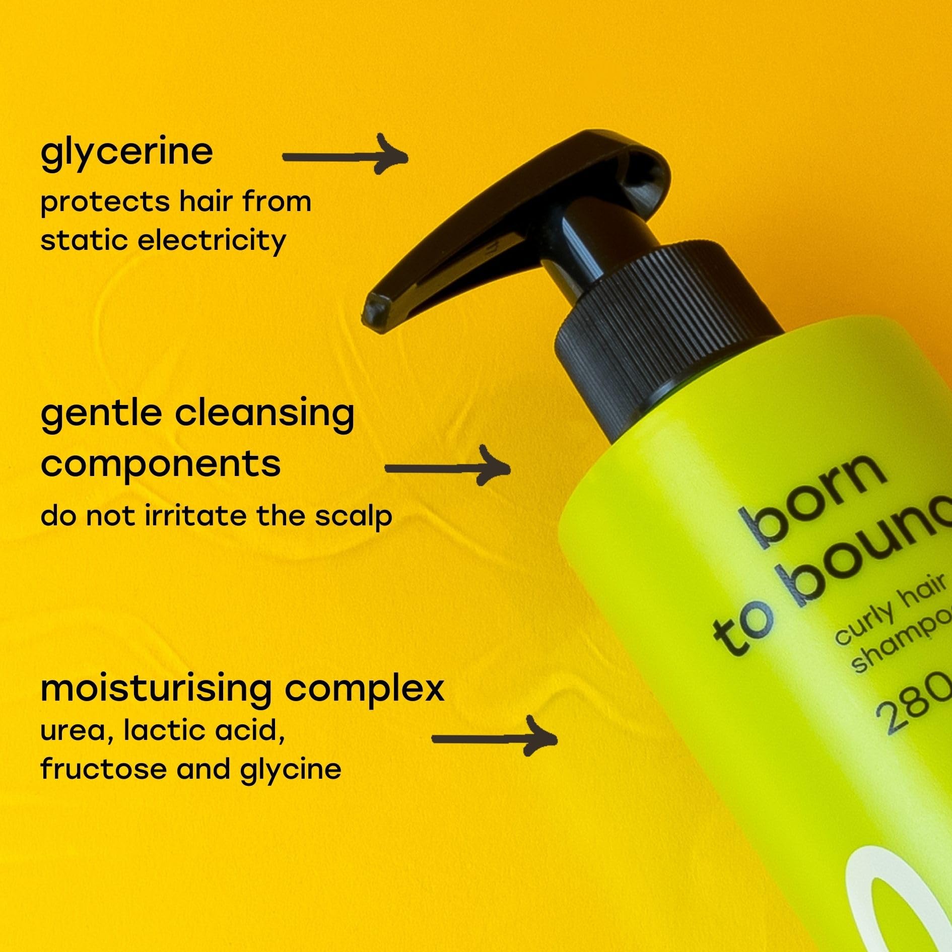 Twisty Curl Defining Shampoo 280 ml, Hydrating Urea & Lactic Acid Formula, Moisturises, Reduces Frizz - Image 4