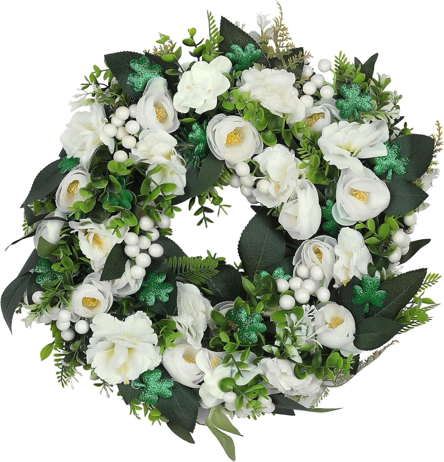 HMETOL Artificial Wreath for Front Door Year Round