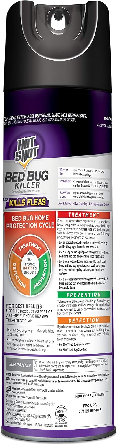 Hot Shot Bed Bug Killer, pack of 1, White