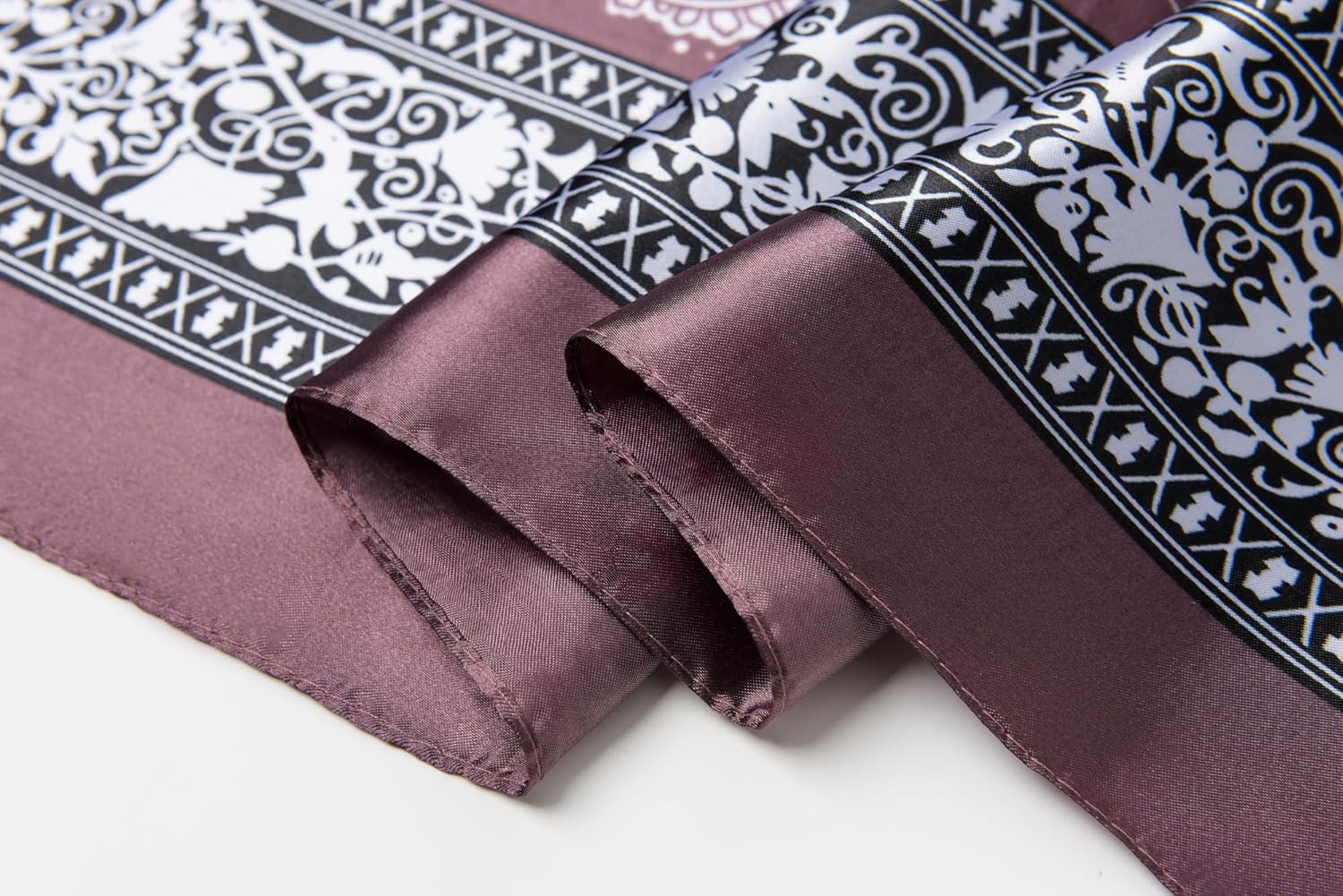 35" Men's Silk Cowboy Scarf - Oversized Western Bandana Neckwear, Large Square Scarf with Gift Packaging - Image 6