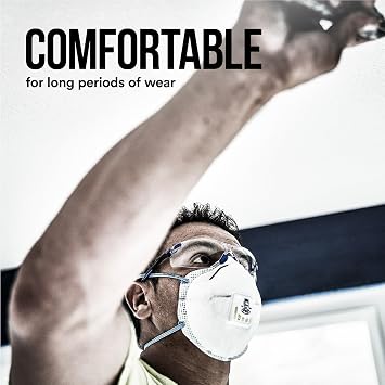 3M Odor Valved Respirator 8577, P95 Disposable Respirator, 2-Pack | Carbon Layer For Odor Reduction, COOL FLOW Exhalation Valve, NIOSH-APPROVED, Advanced Filter Media For Easy Breathing