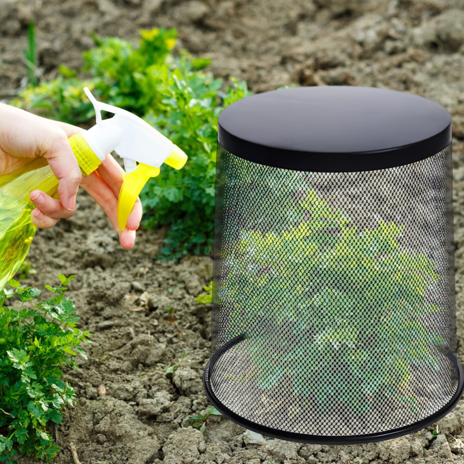Campanas de Jardín Alambre Metálico Resistente al Óxido Protector contra