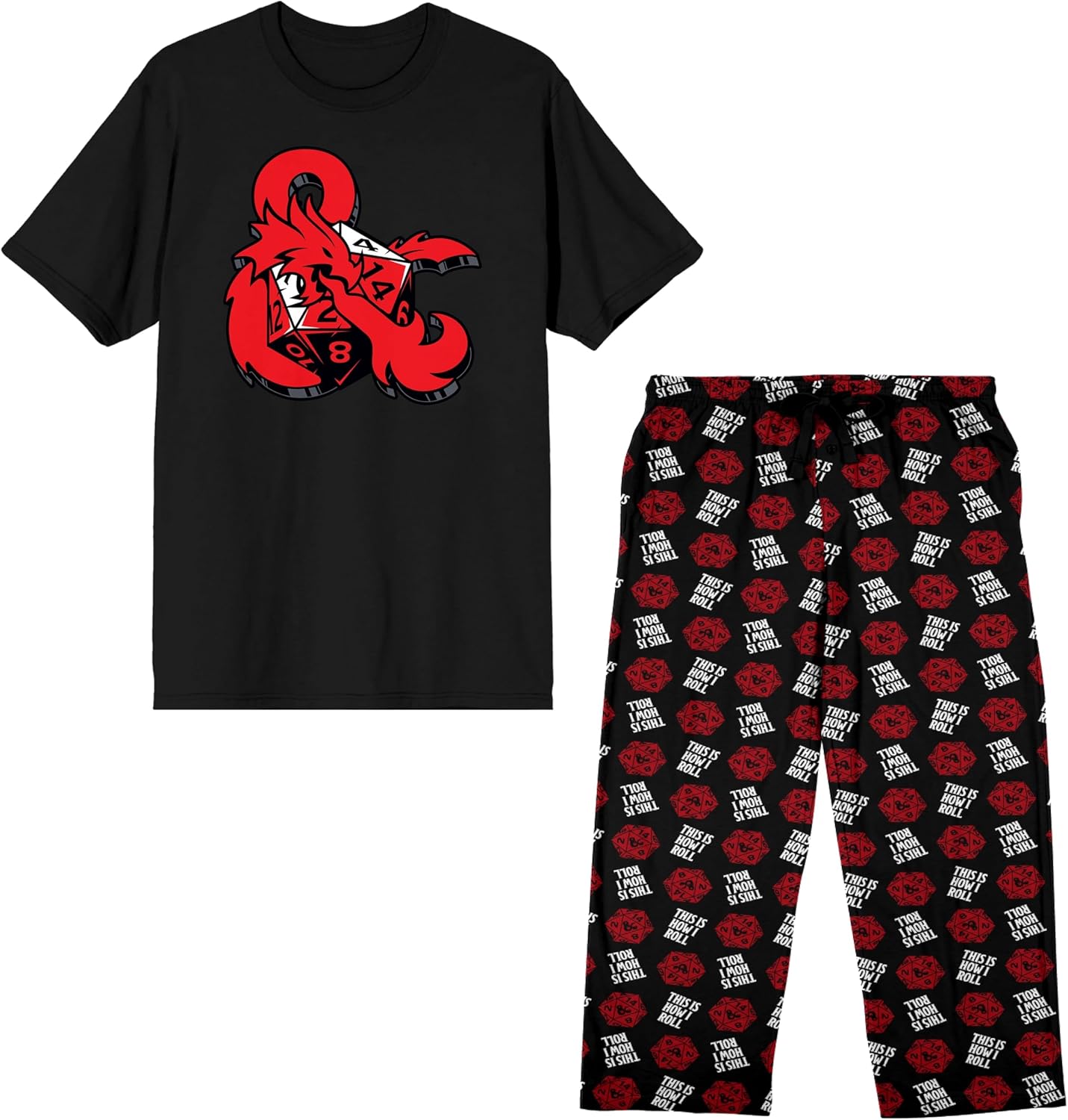 Bioworld Dungeons & Dragons T-shirt and Pant Set