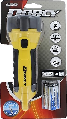 Miniatura 3 de Dorcy 41-2524 - Linterna LED flotante con clip de mosquetón, 150 lúmenes, color amarillo