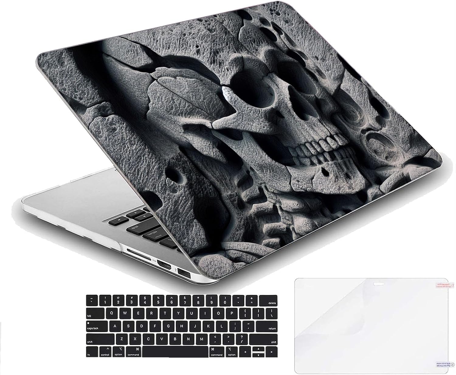 Compatible with MacBook Neo 13-inch, Hard Shell Case with Keyboard Cover and Screen Protector (A3404 A18 Pro chip, 2026 Release) - Skull MC21709