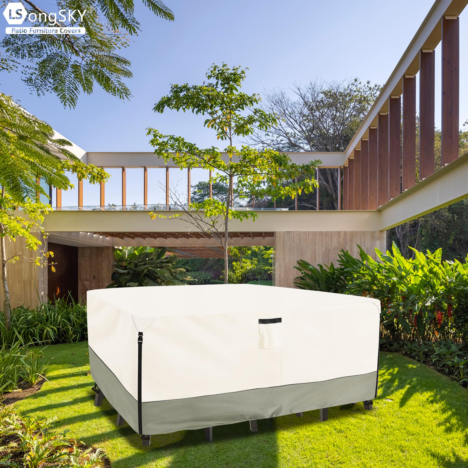 JZAHYUK Funda Universal Para Muebles De Patio, Impermeable