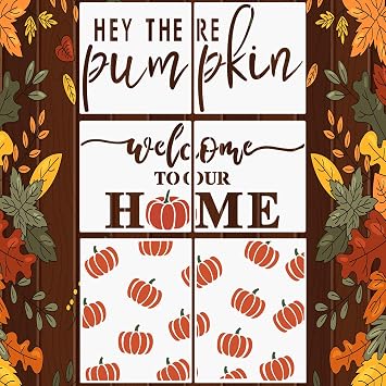 Fall Stencils for Door Mats 27X17 Reusable Fall Doormat Stencils Hey There Pumpkin Stencil for Doormats Wood Sign Decor