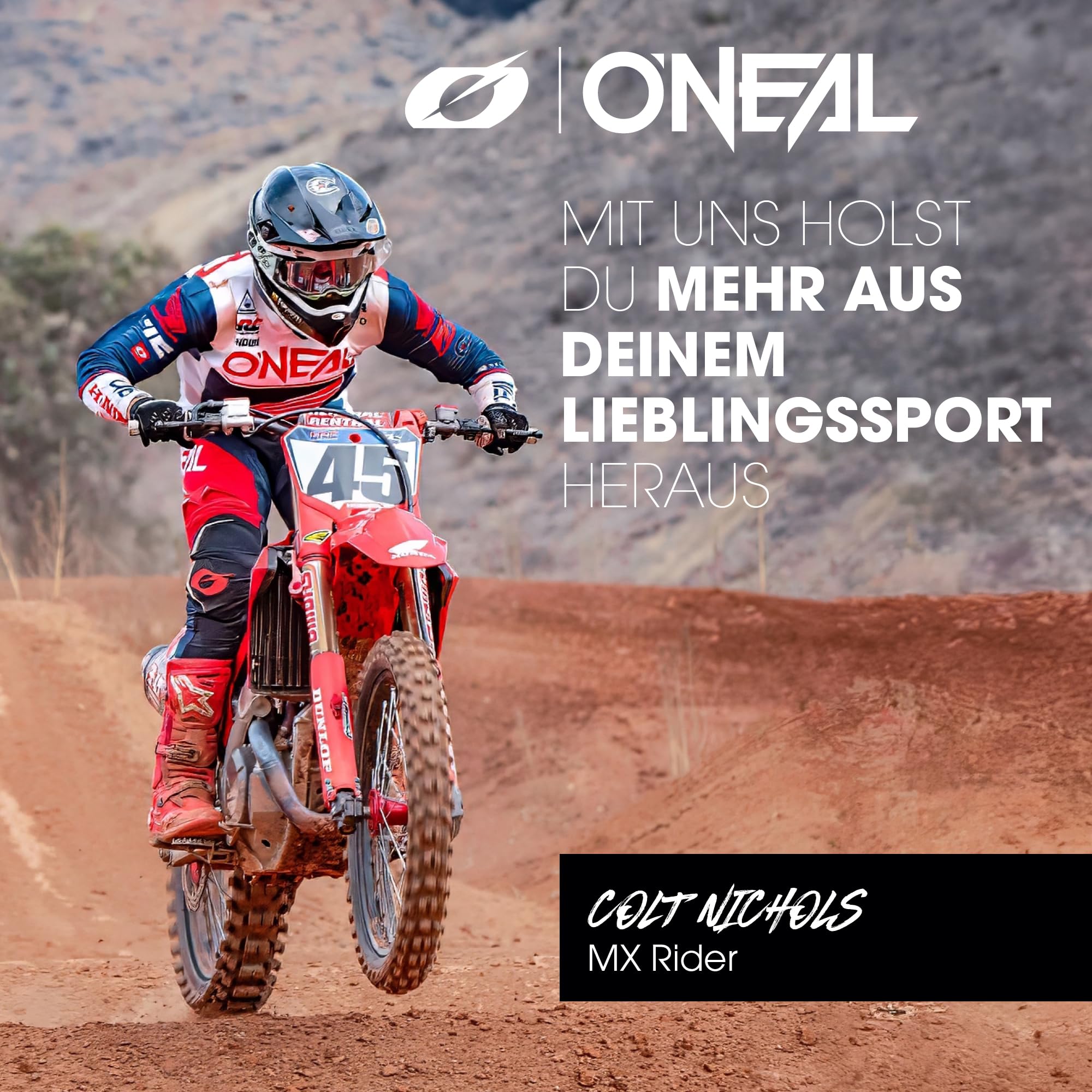 O'NEAL Kinder Motocross Stiefel TRIBUTE Youth Boot I MX Enduro I Motocross Stiefel Kinder mit Metall Sohlenschutz & verstellbaren Verschlussschnallen