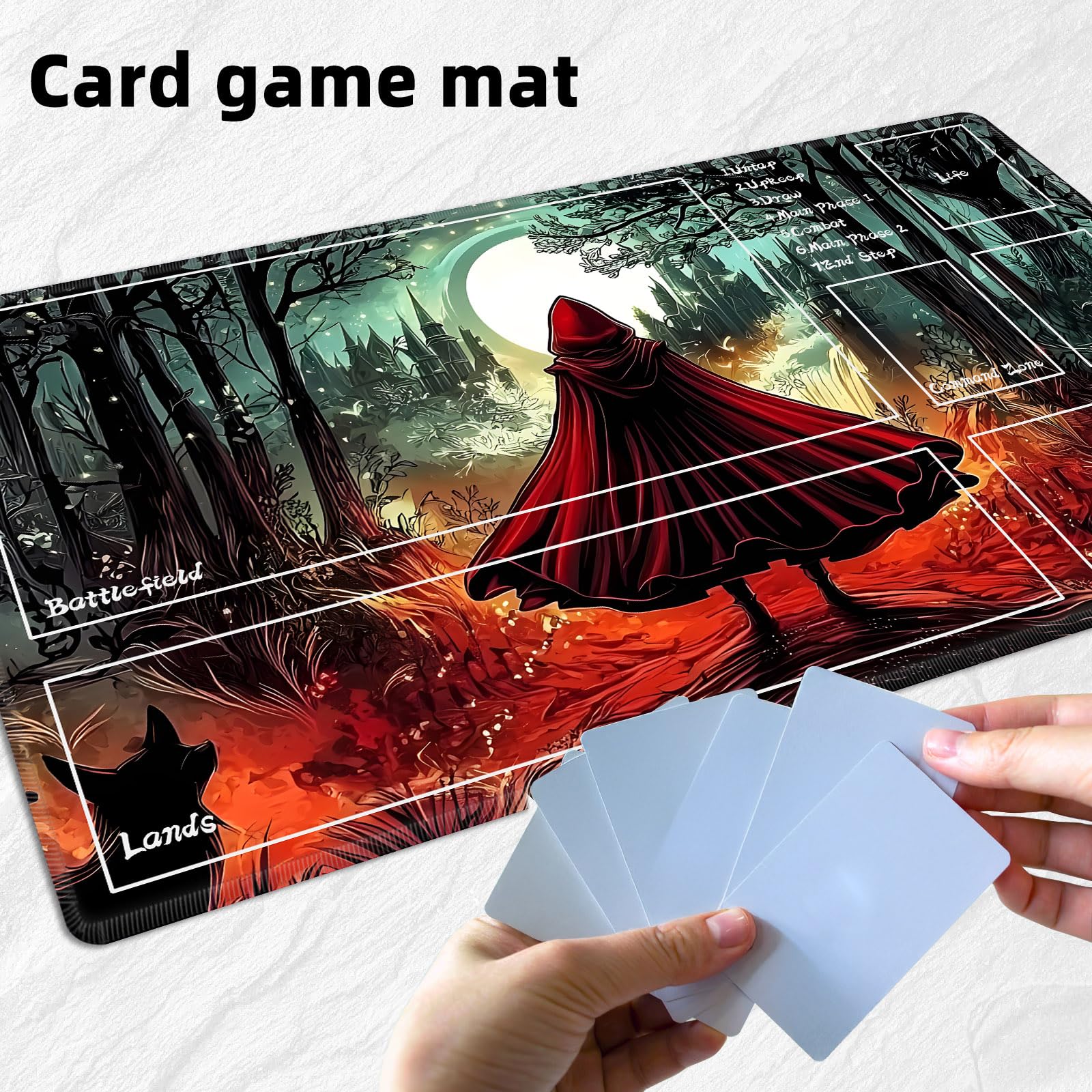 Amazon.com: FQSXFIFN for MTG Playmat with Zones Storage Bag,for