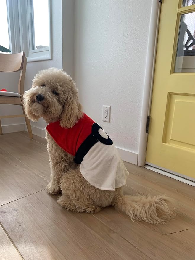 Disfraz para Perro ComfyCamper Rojo y Blanco Talla Grande miniatura 2