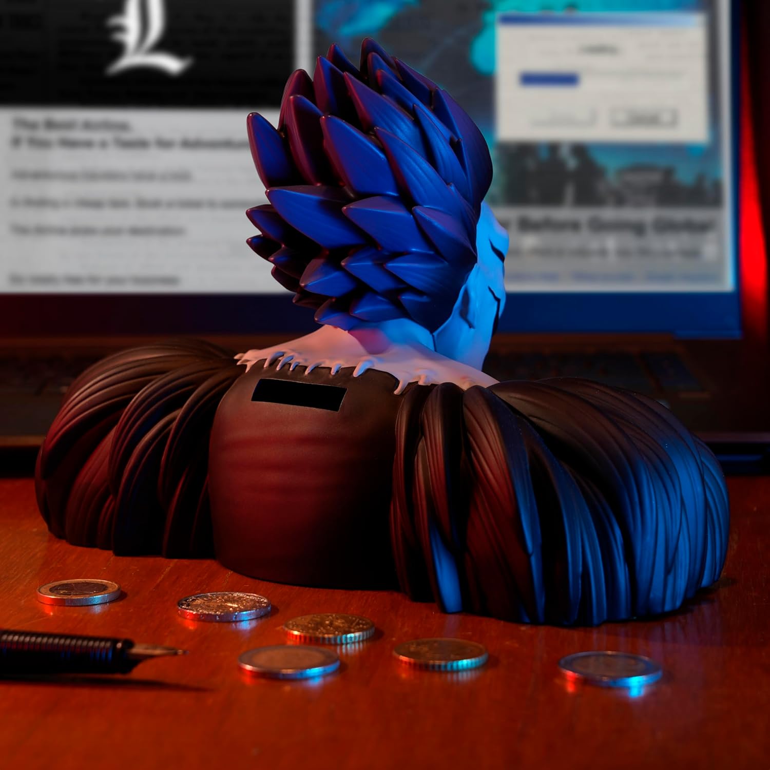 ABYstyle Death Note Ryuk Money Bank 6.3" PVC Sly Smile Design Anime Manga Home and Bedroom Decor Merch Gift