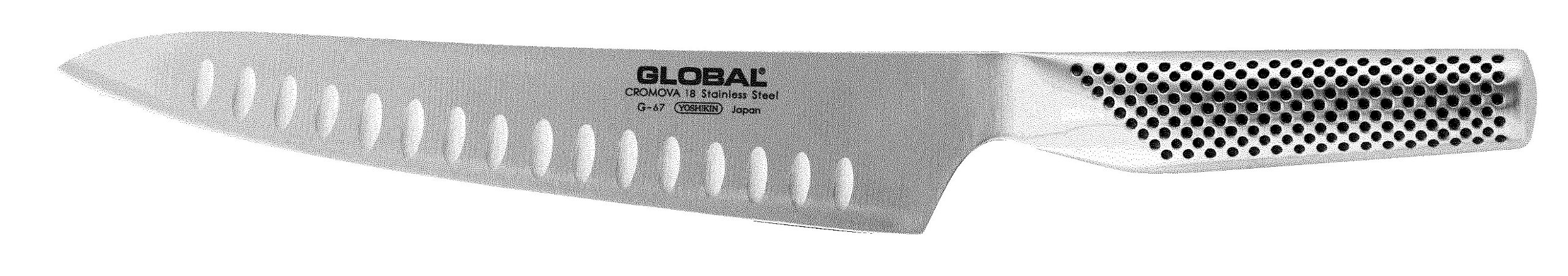 Global G-67 Fluted Carving Knife 21cm Blade Length