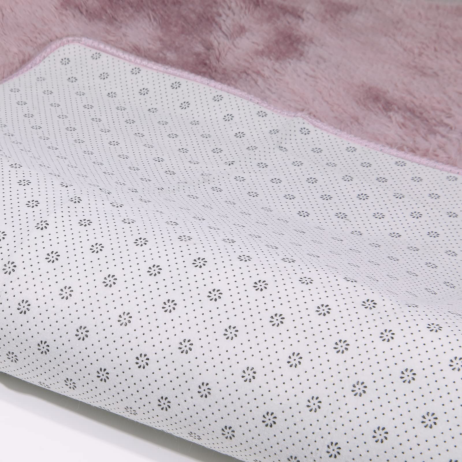 Pauwer Alfombra Salon Grande 160 x 200 cm Shaggy Rosa Alfombra Dormitorio Matrimonio Pelo Largo Suave Tapete Sala Lavable Antideslizante Modernas Tapetes para Sala, Dormitorio, Habitación Juvenil