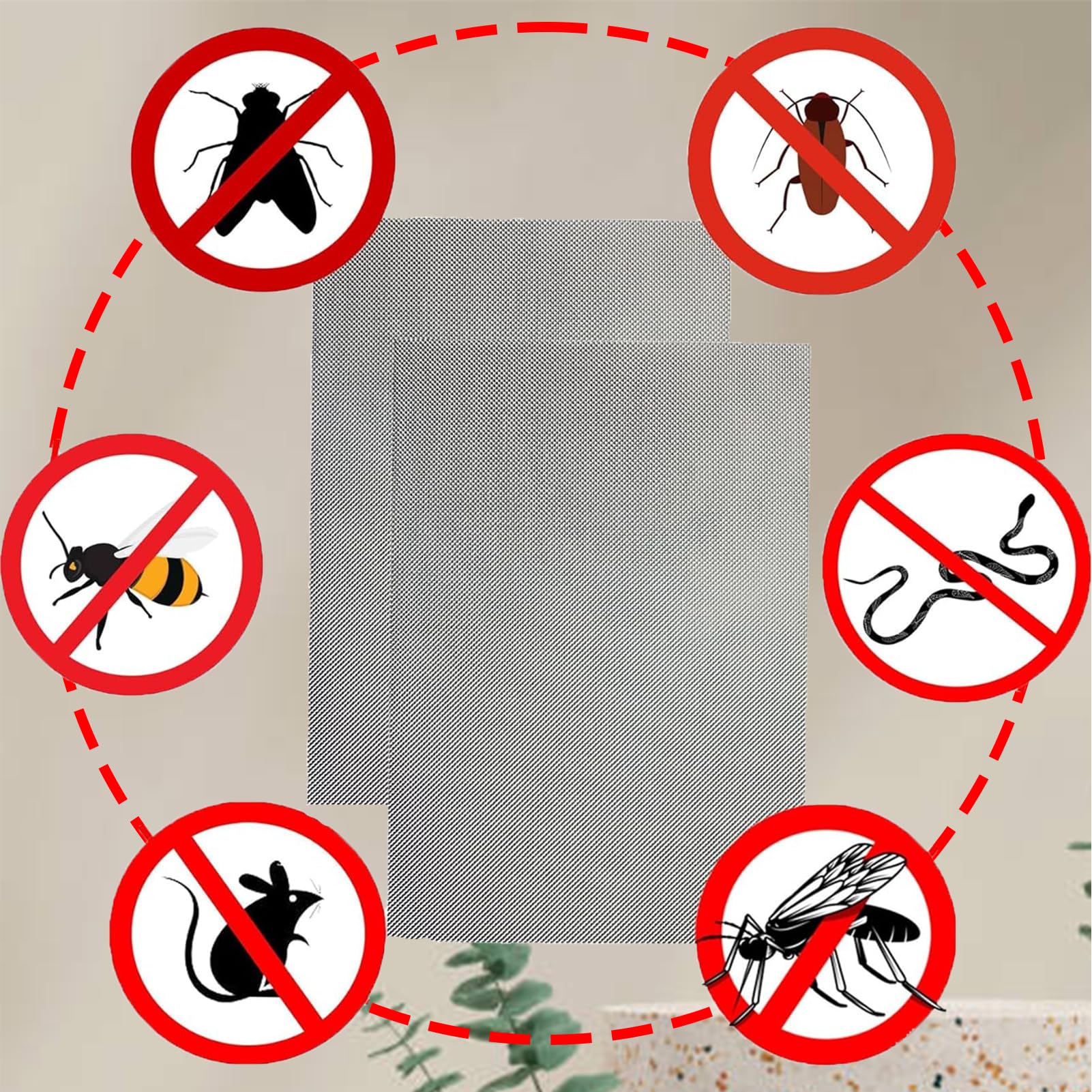 Toppe Riparazione Zanzariere - Nastro Adesivo In Fibra Di Vetro 130x180 Mm - Foto 7