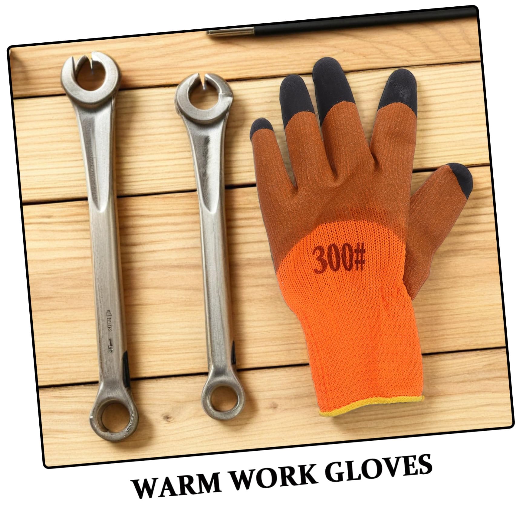 Cabilock 10 Paires de protection du travail chaud de travail par temps froid Orange