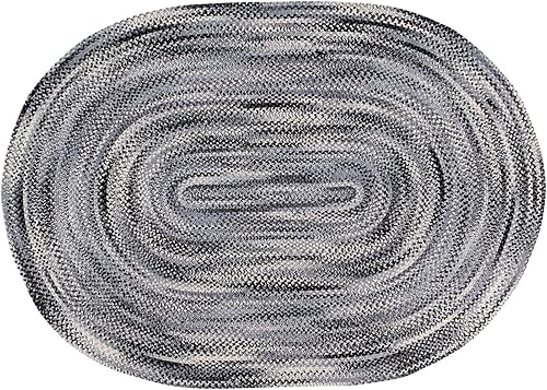 Miniatura 3 de Better Trends Alfombra trenzada degradada, 20 x 30 pulgadas, ovalada, reversible y duradera, 100% algodón suave, ideal para cocina, sala de estar,