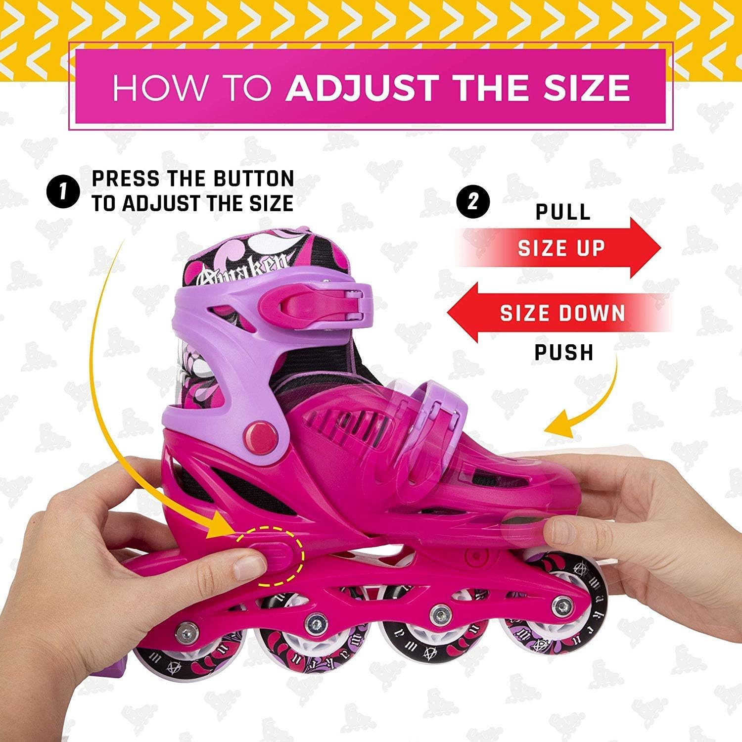 C SEVEN Adjustable Size Inline Roller Skates