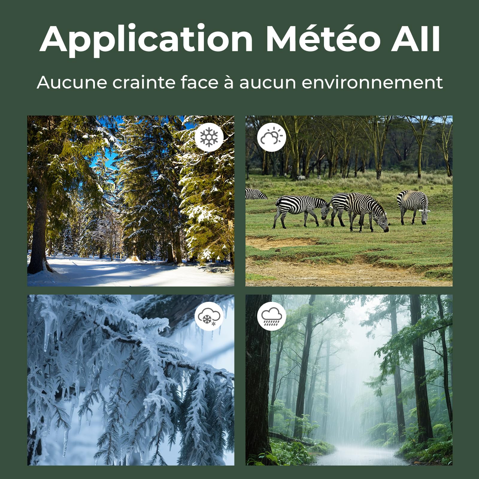 Caméra de chasse WiFi solaire, double objectif, vision nocturne Starlight | Connectée au téléphone via l’application et Bluetooth, vidéo 4K native, photos 60 MP, batterie lithium intégrée, 0,1 s, IP66