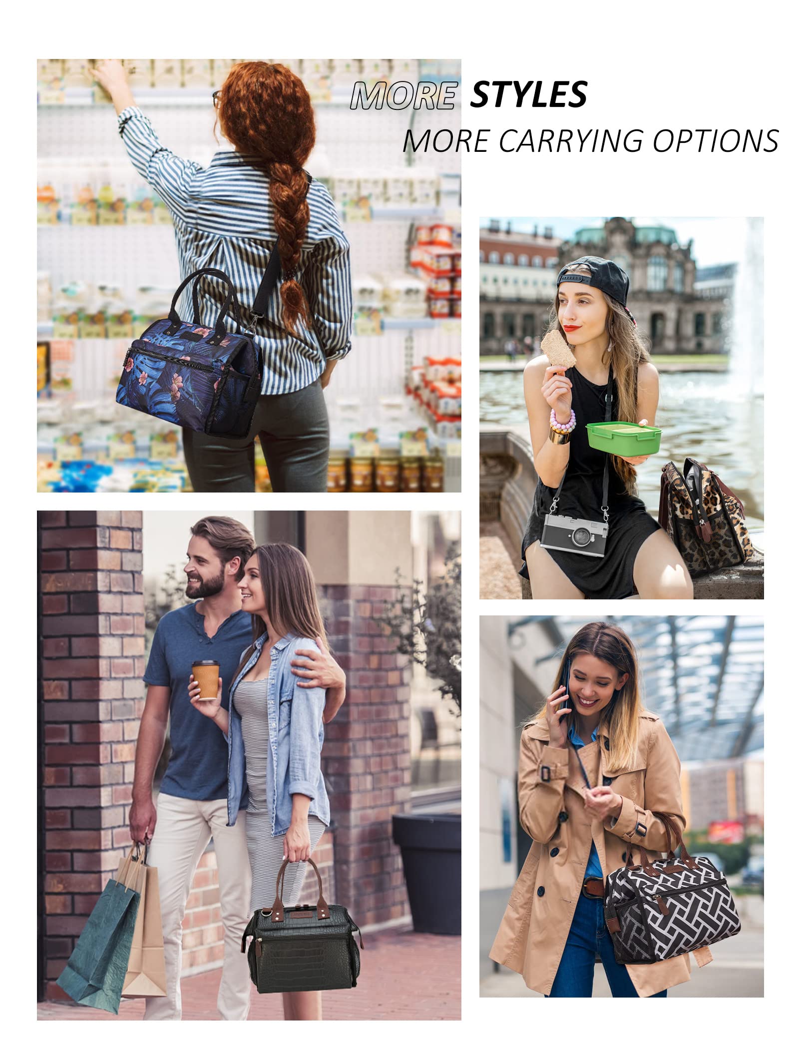 JOYHILL Lunchtas voor dames, lekvrije geïsoleerde lunchbox